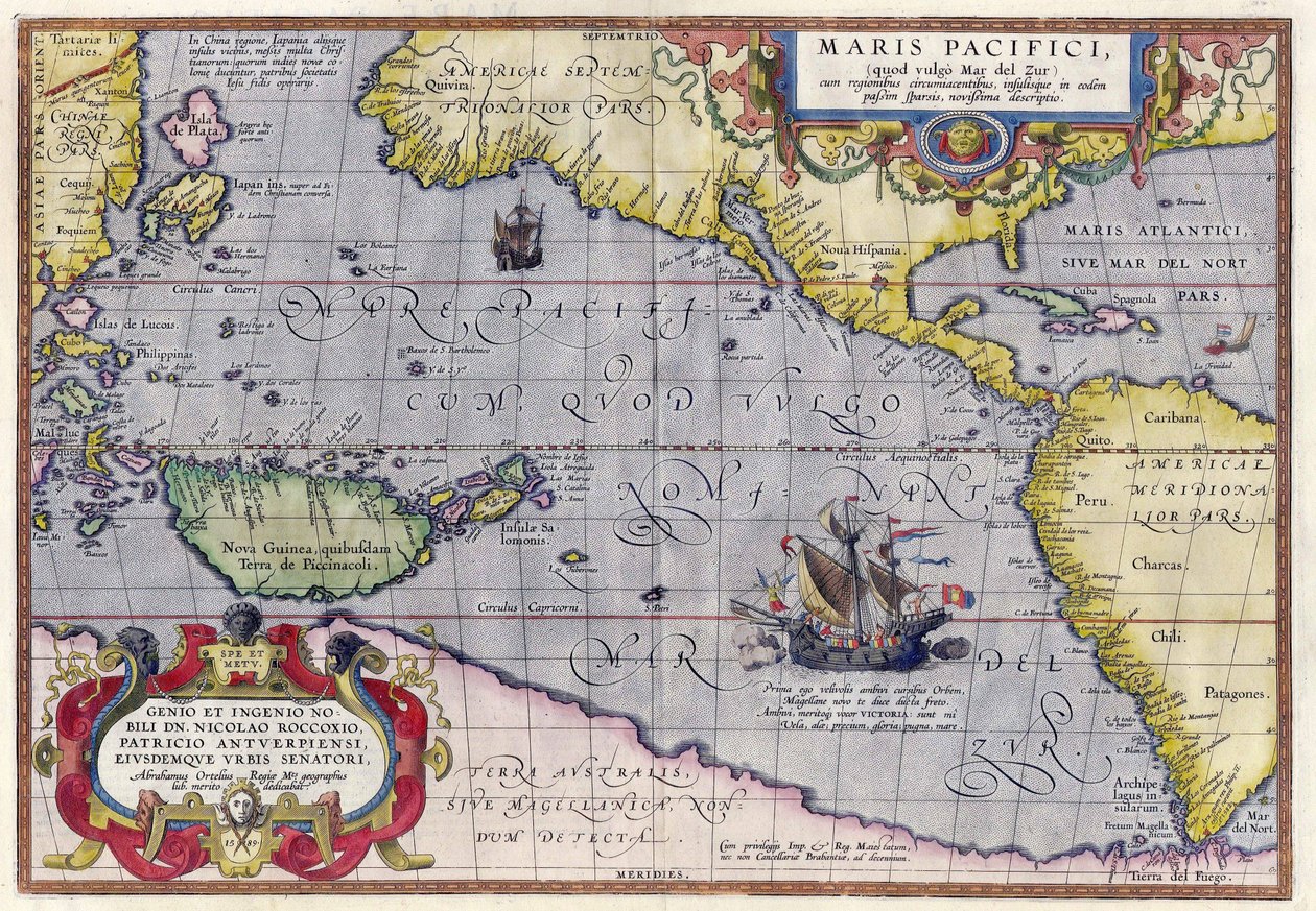 Maris Pacifici - Abraham Ortelius