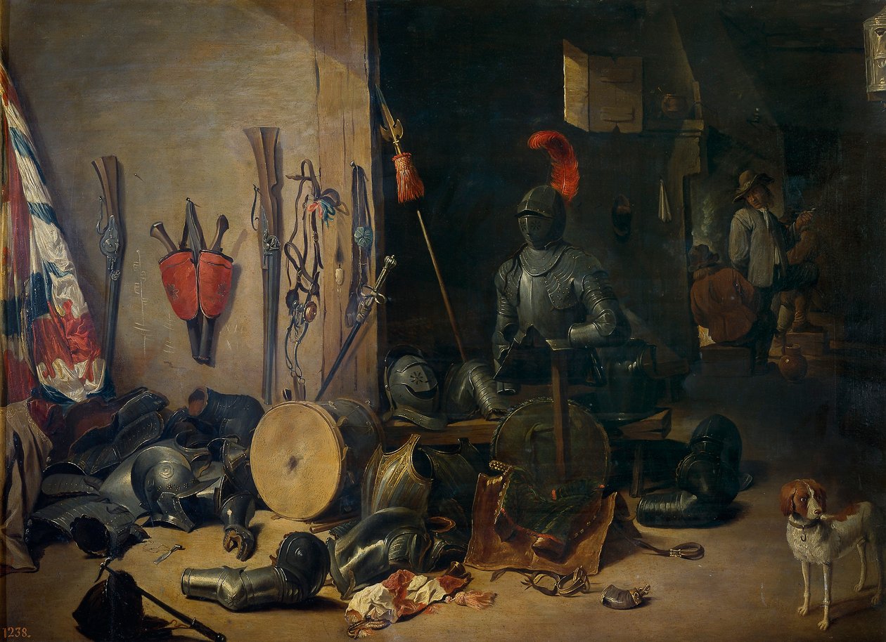 Une salle de garde - Abraham Teniers