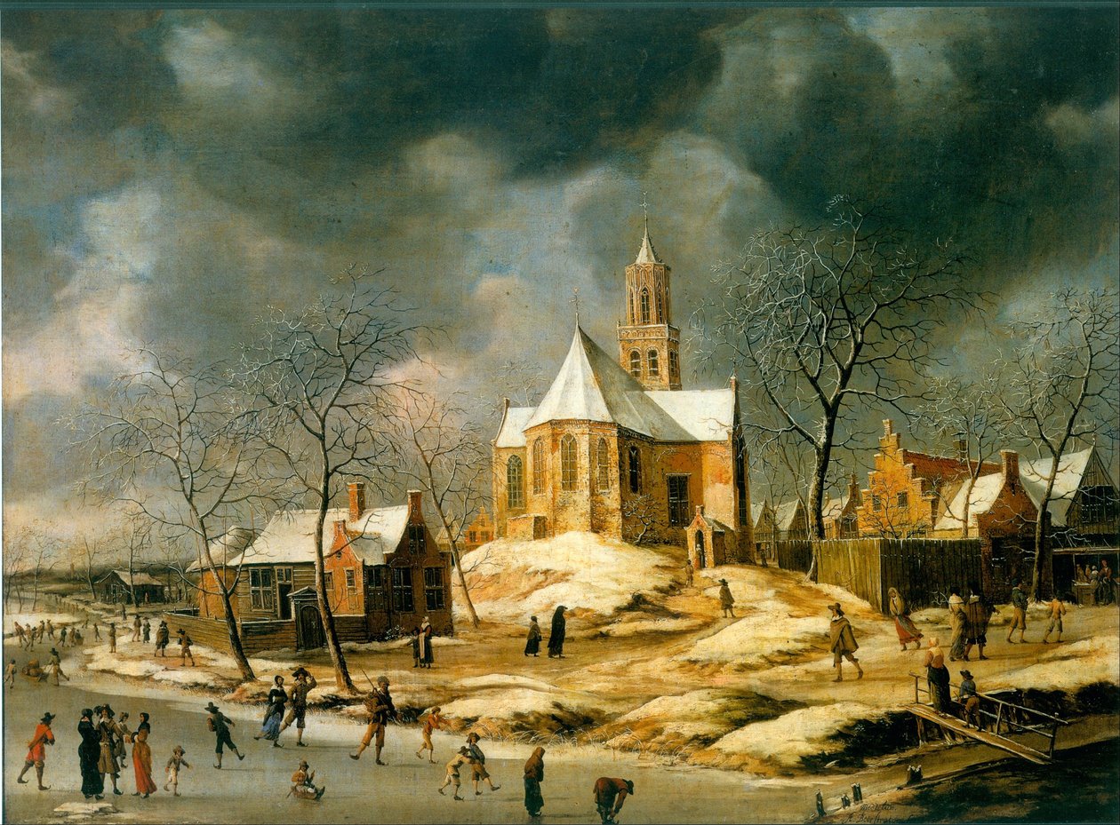 Le village de Midlum - Abraham Beerstraaten