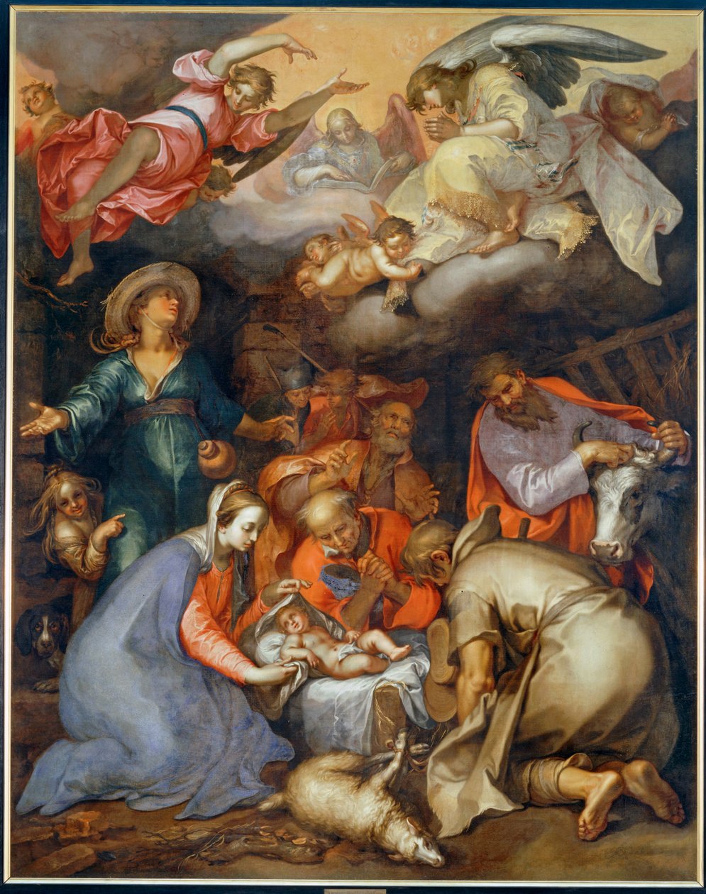 Adoration des bergers ... - Abraham Bloemaert