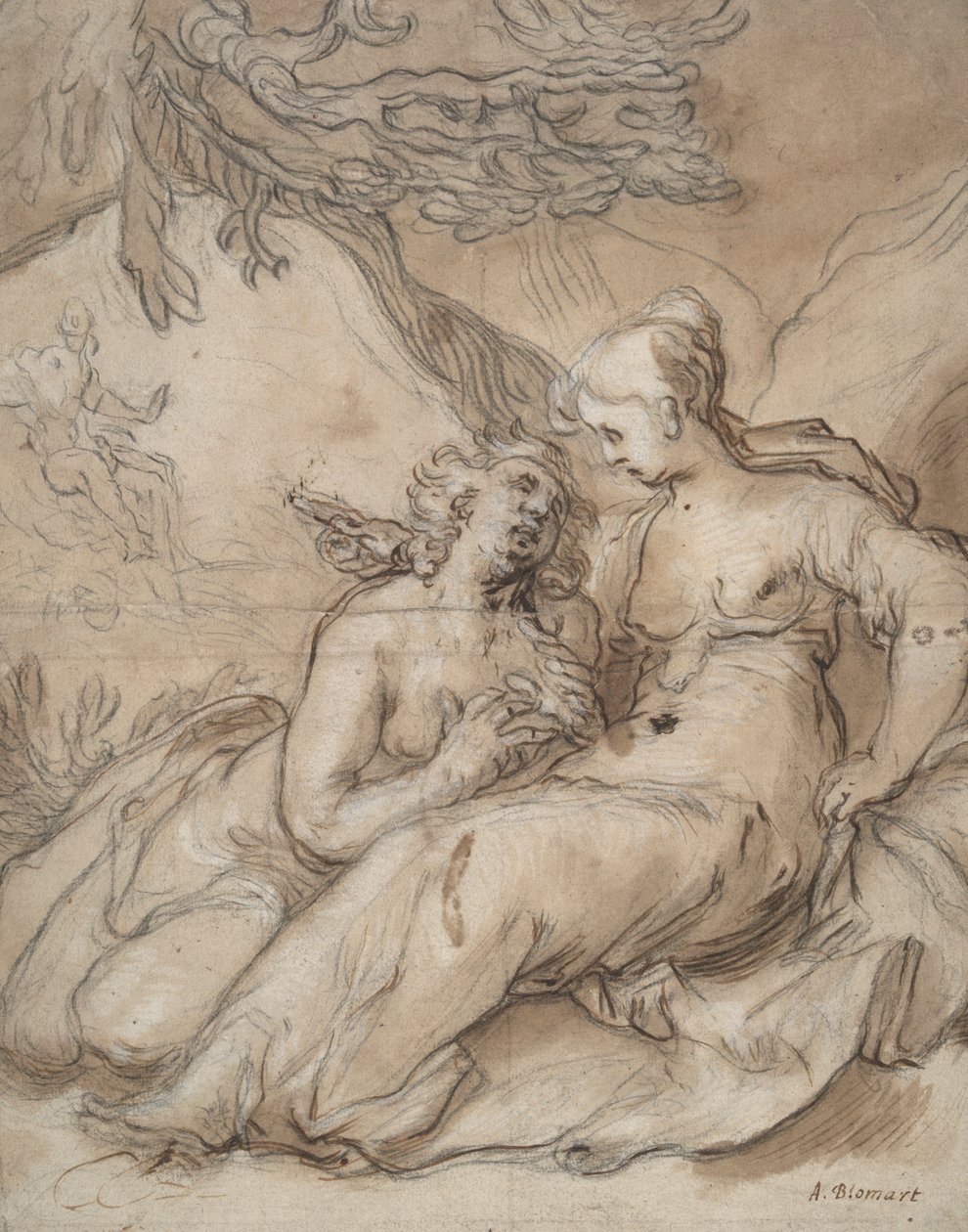 Cérès et Proserpine (?) - Abraham Bloemaert
