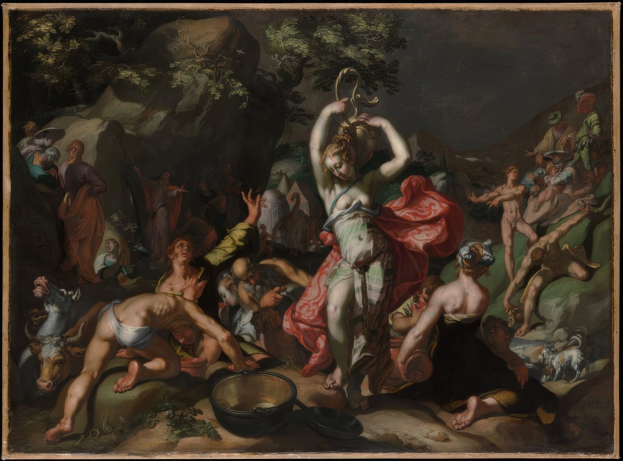 Moïse frappant le rocher - Abraham Bloemaert