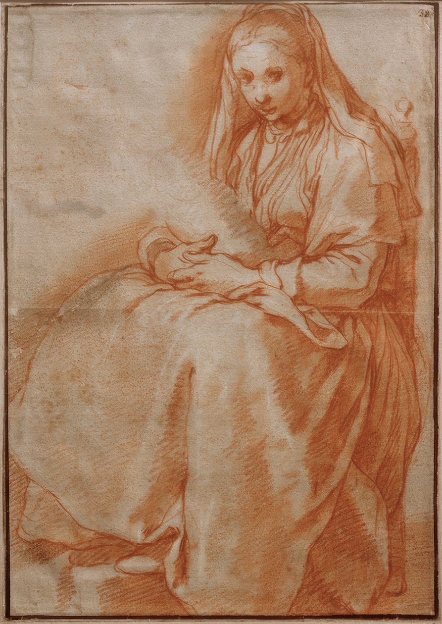 Femme assise avec enfant - Abraham Bloemaert