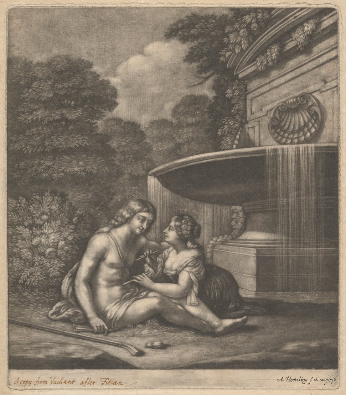Berger et bergère - Abraham Blooteling