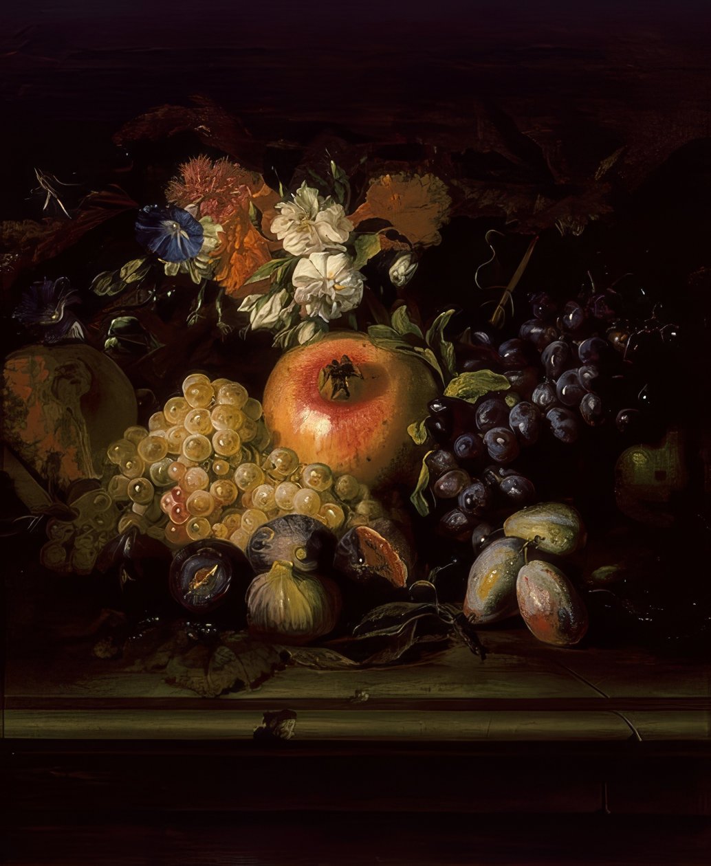 Nature morte avec fleurs et fruits - Abraham Brueghel