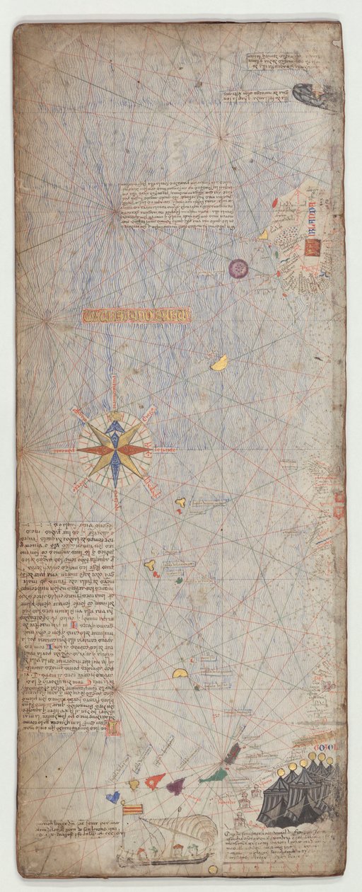 Atlas catalan, Feuille 5, 1375 - Abraham Cresques