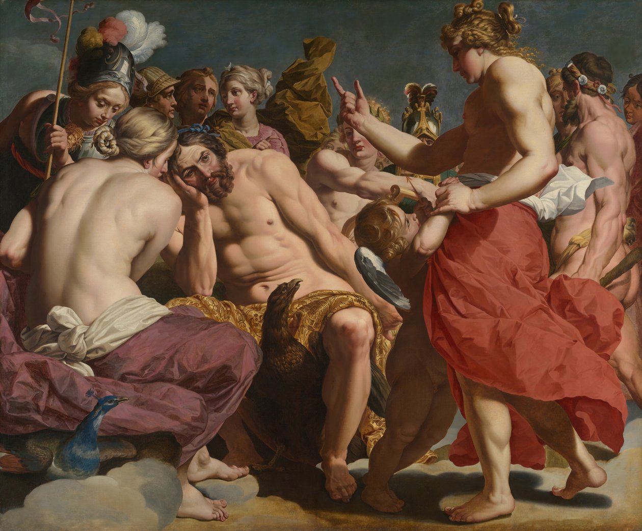 Jupiter réprimandé par Vénus - Abraham Janssens