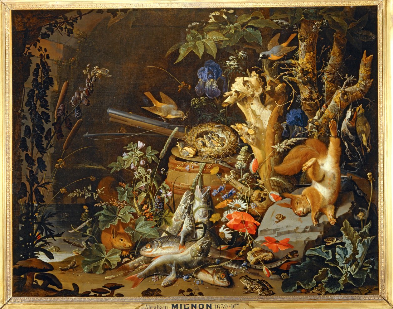 Le nid de pinsons … - Abraham Mignon