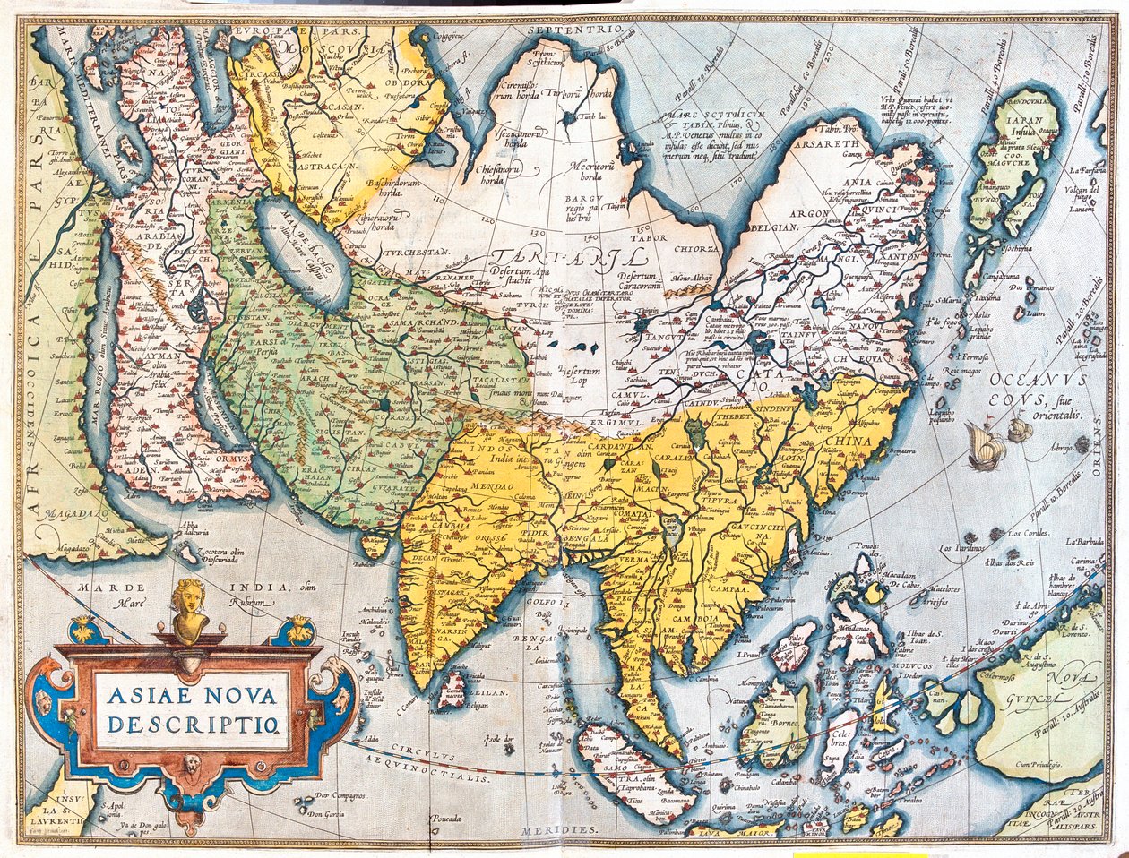 Asie - Abraham Ortelius