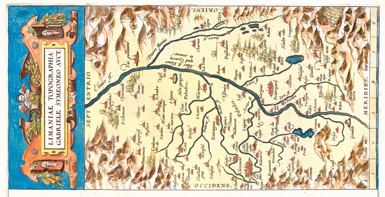 Auvergne, France - Abraham Ortelius