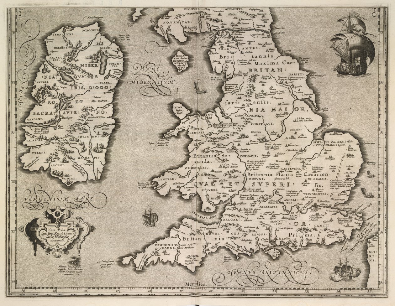Britannicarum Insularum Vetus Descripto - Abraham Ortelius