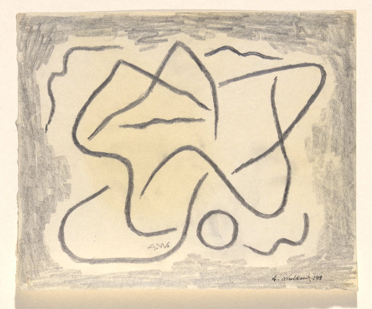 Lignes rythmiques : Abstraction - Abraham Walkowitz