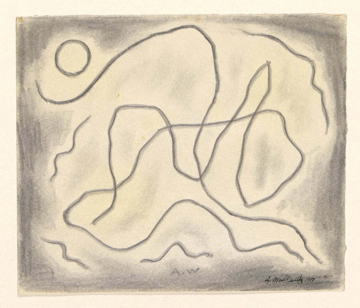 Lignes rythmiques : Abstraction de danse - Abraham Walkowitz