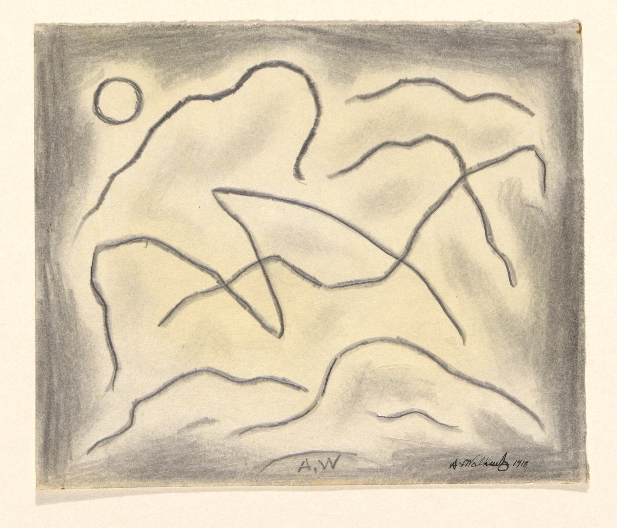 Lignes rythmiques : Abstraction de danse - Abraham Walkowitz