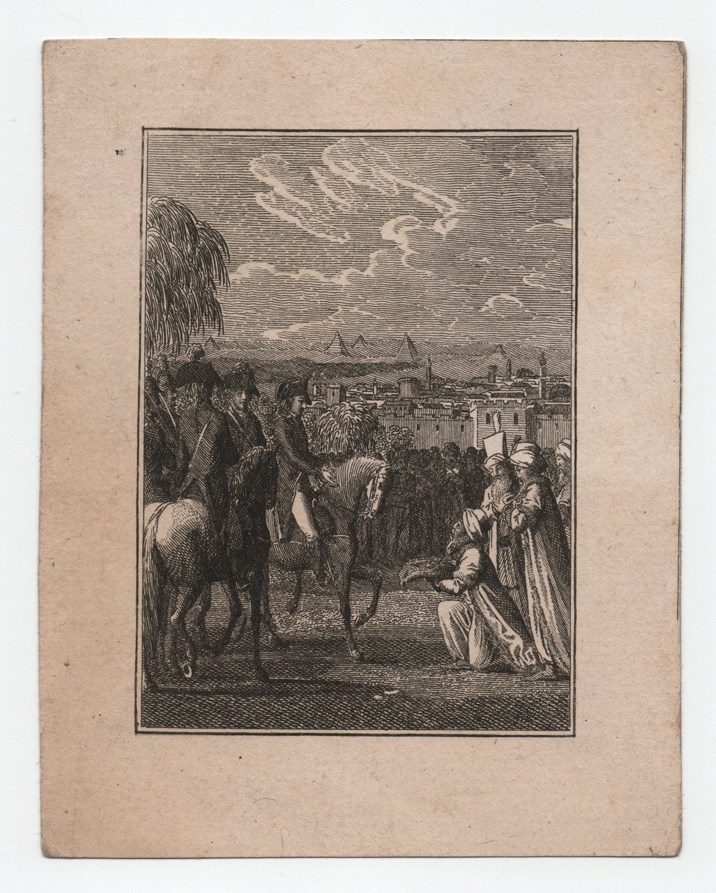 Napoléon en Égypte, vers 1795 (gravure) - Abraham Wolfgang Küffner