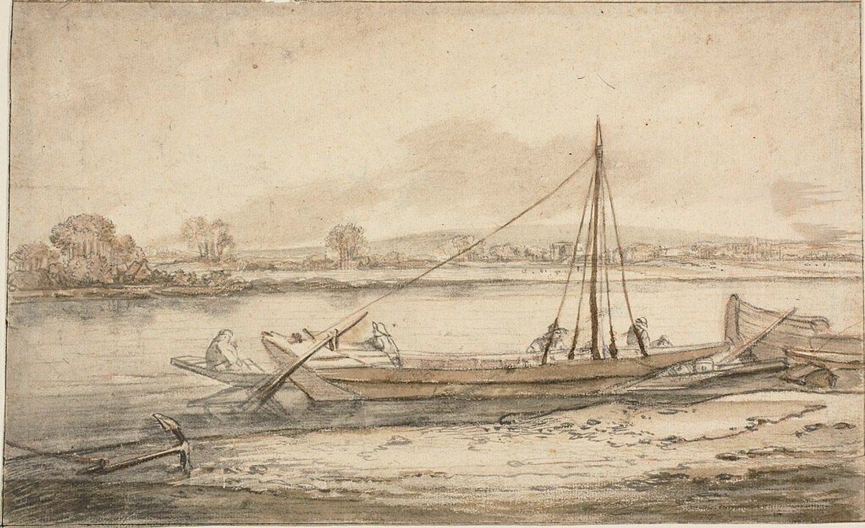 Scène fluviale - Abraham de Verwer