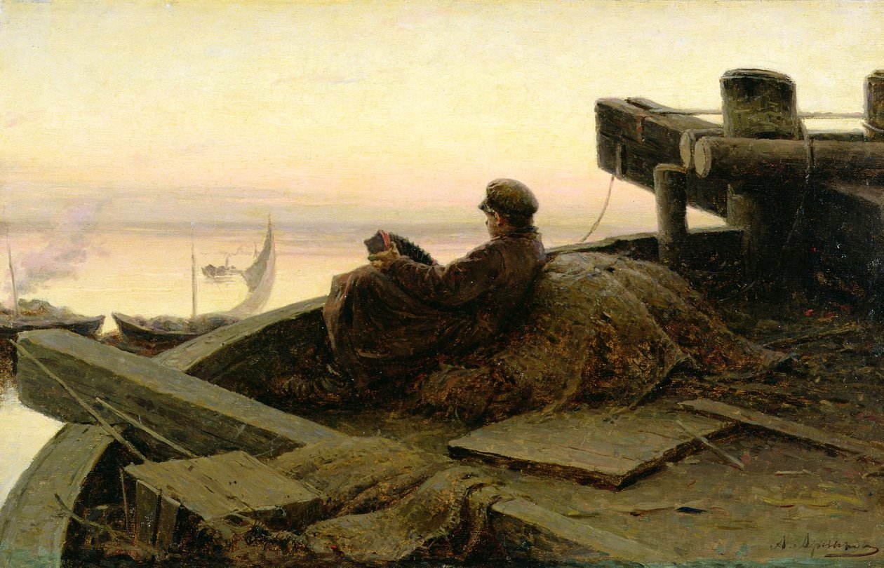 Sur la rivière Volga, 1889 - Abram Efimovich Arkhipov