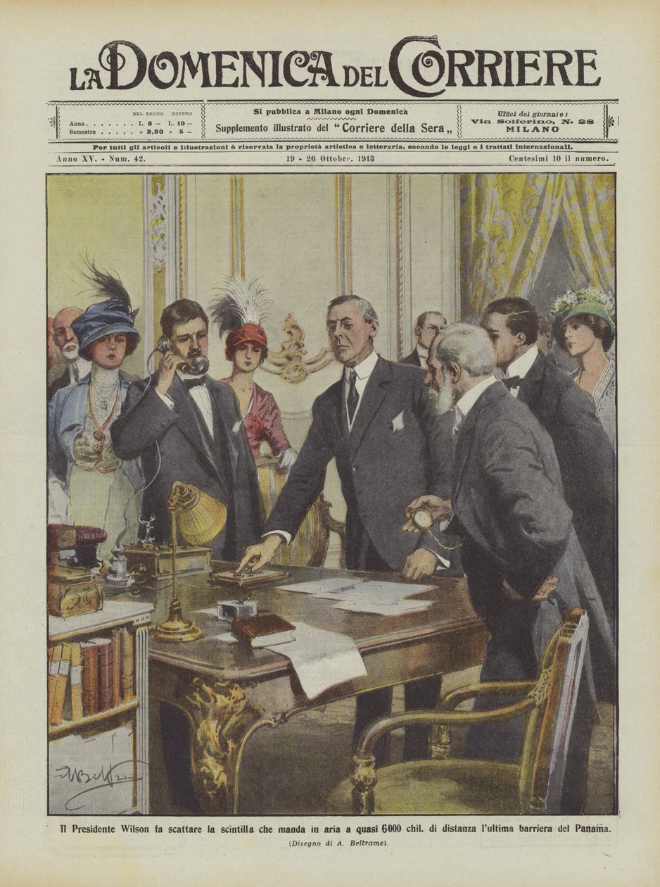 Le président Wilson déclenche l