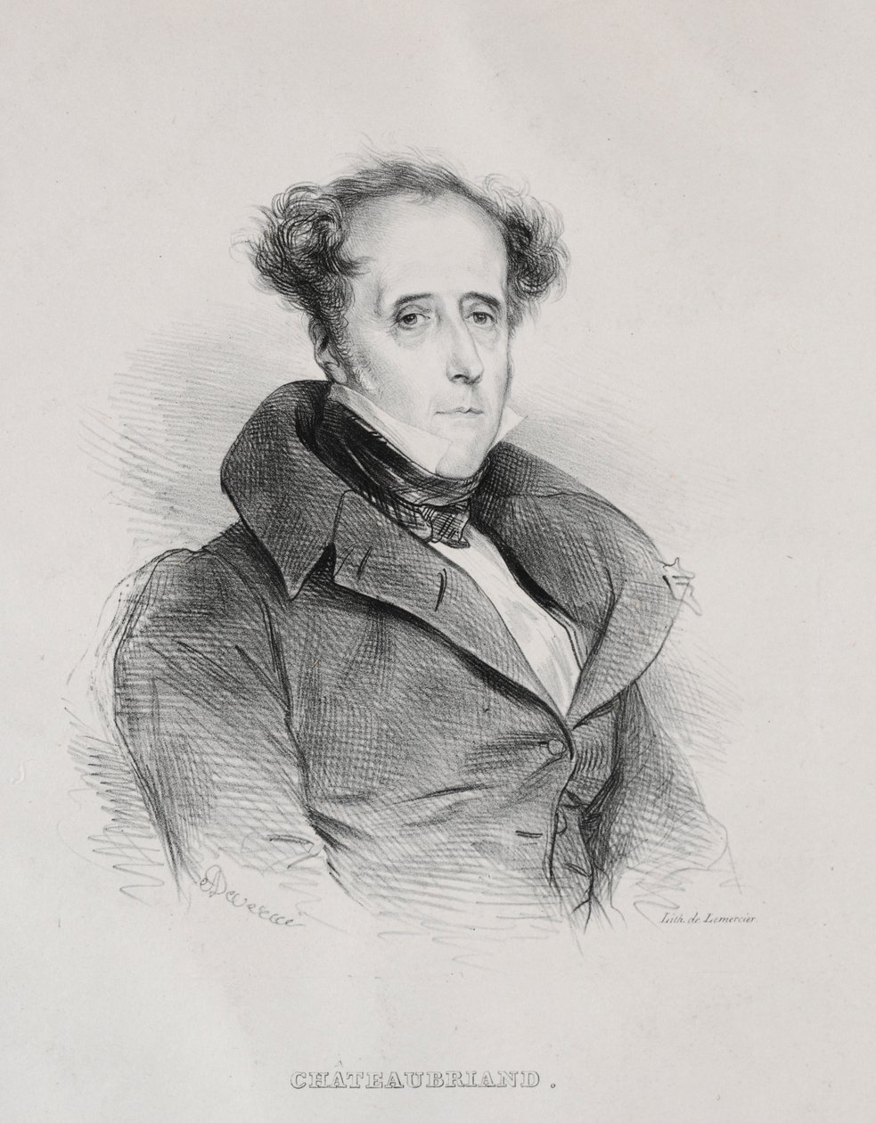 François René Auguste Vicomte de Chateaubriand - Achille Devéria
