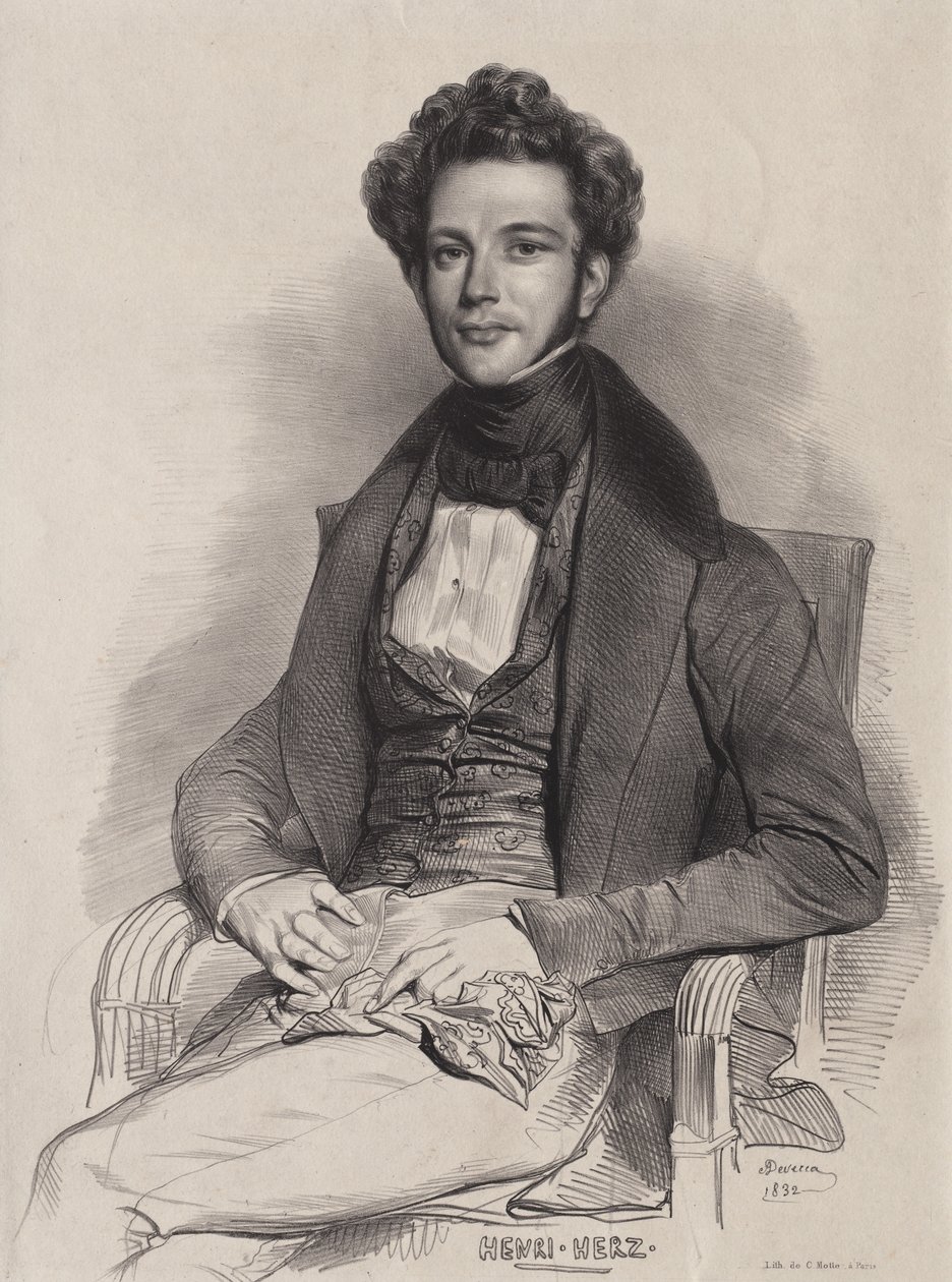 Henri Herz, pianiste, 1832 - Achille Devéria
