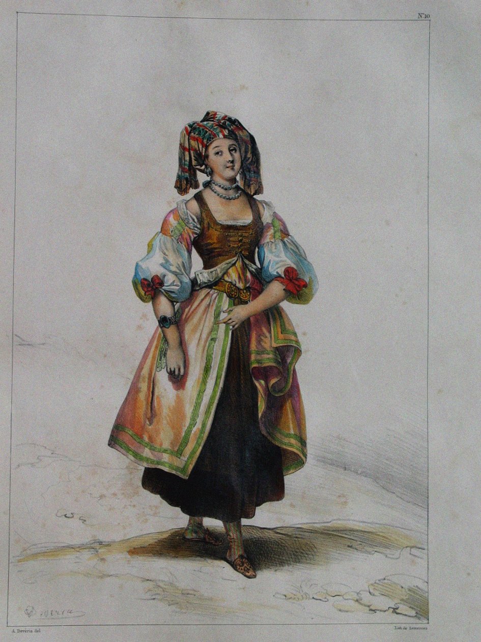 Femme en costume russe, vers 1843 - Achille Devéria