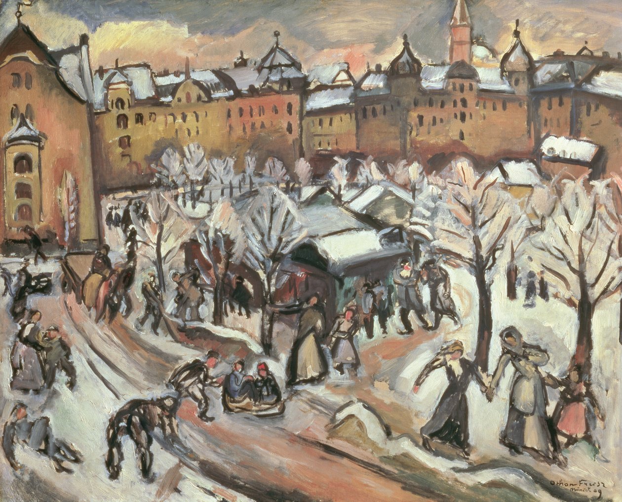 Neige à Munich - Achille Emile Othon Friesz
