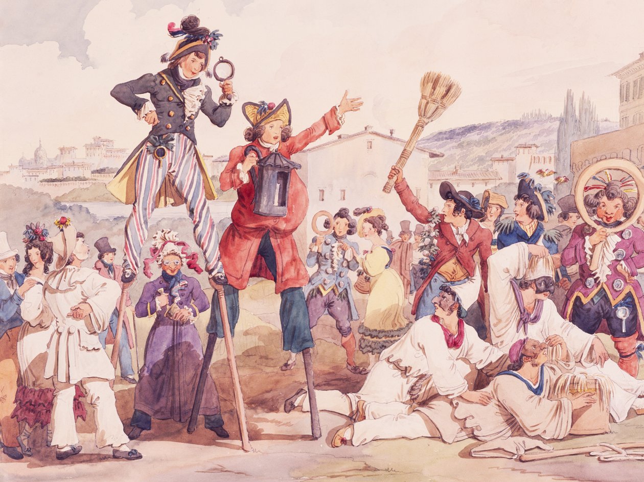 Masques romains, par Achille Pinelli - Achille Pinelli