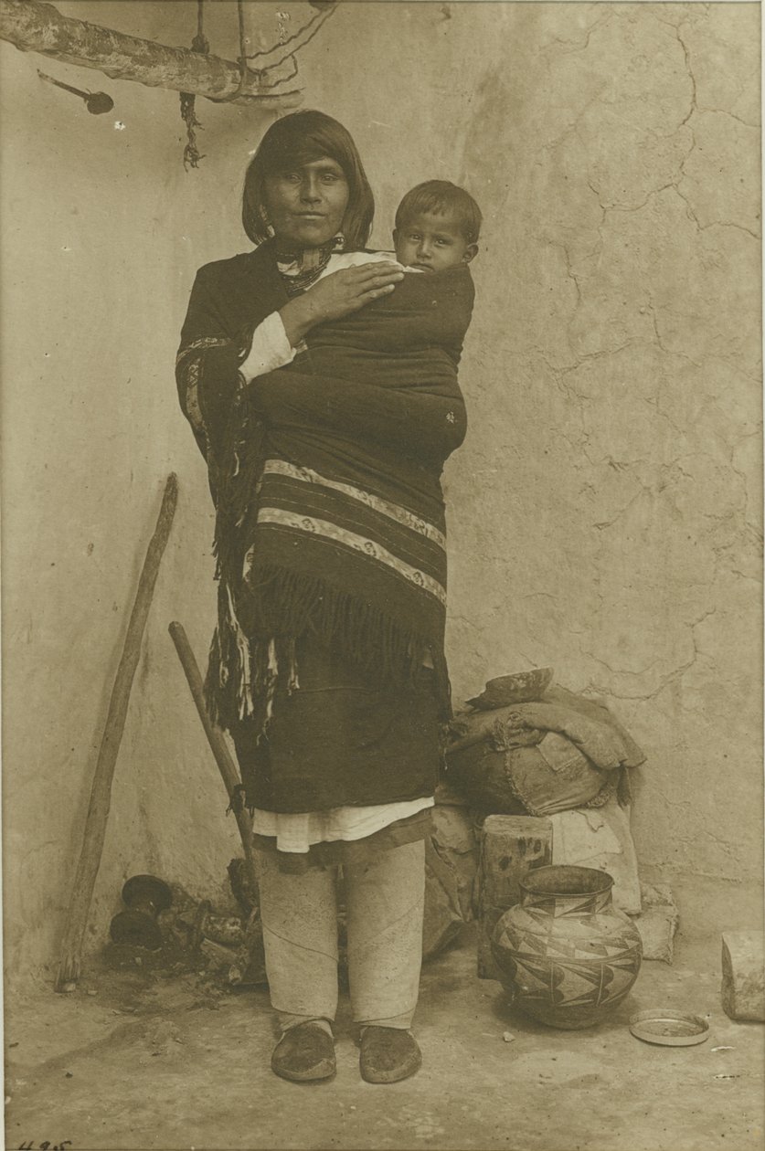 Acoma, Marie avec son enfant, 1900 - Adam Clark Vroman
