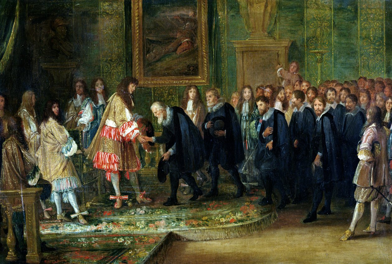 Réception des ambassadeurs des treize cantons suisses par Louis XIV (1638-1715) au Louvre, 11 novembre 1663, 1664 - Adam Frans van der Meulen