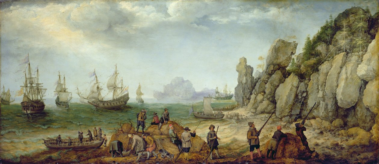 Chasse au bouquetin sur la côte - Adam Willaerts