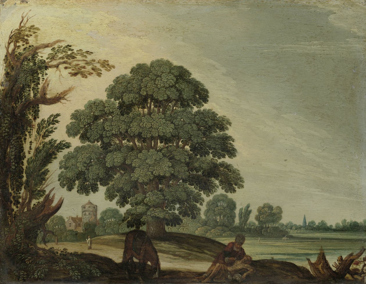 Paysage avec le Bon Samaritain - Adam Elsheimer (follower of)