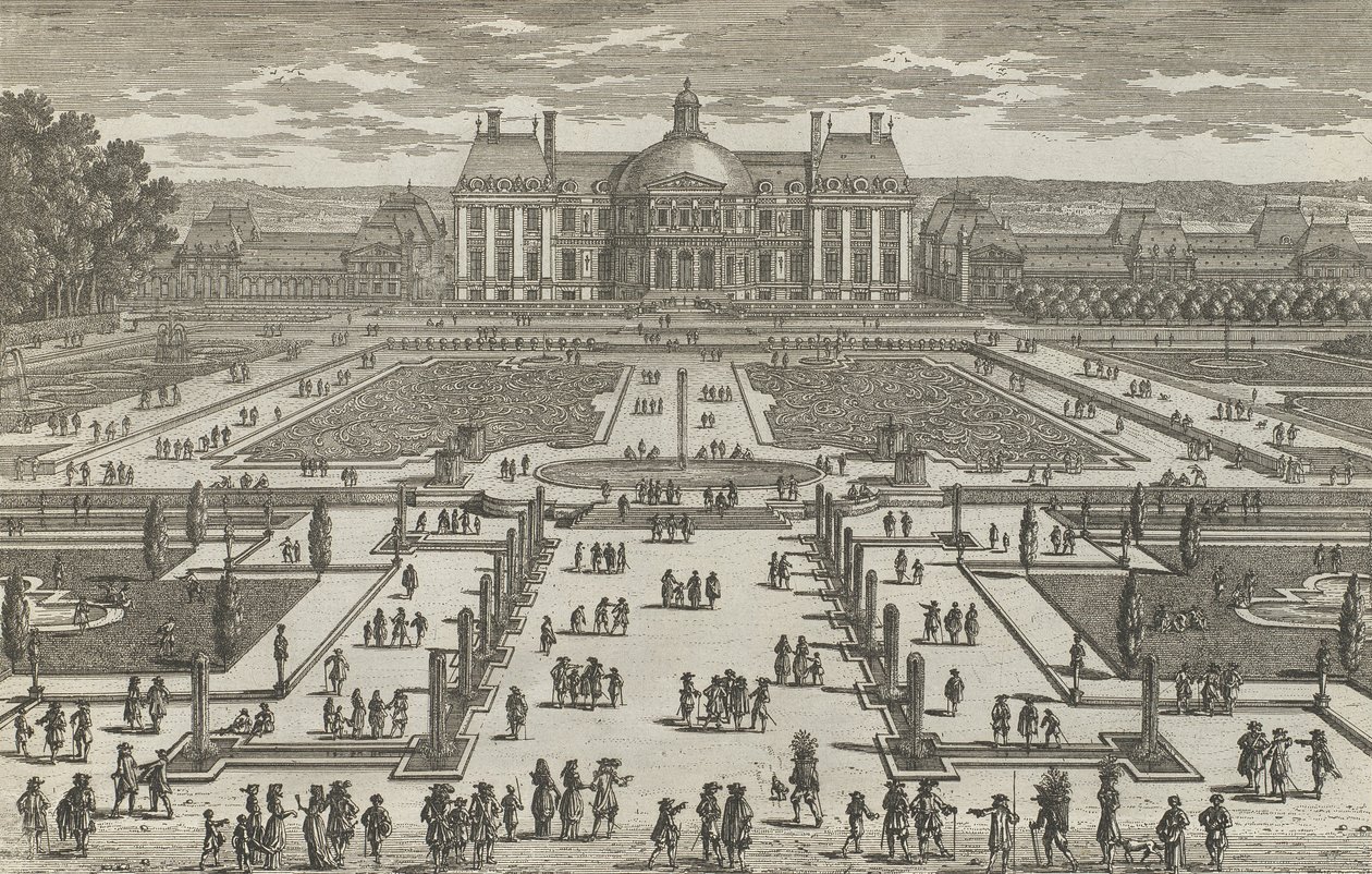Vue de Vaux-Le-Vicomte, années 1680 - Adam Perelle