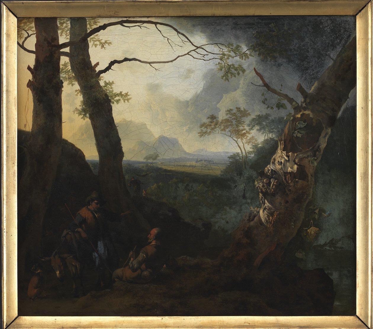 Paysage du sud avec des bergers - Adam Pijnacker