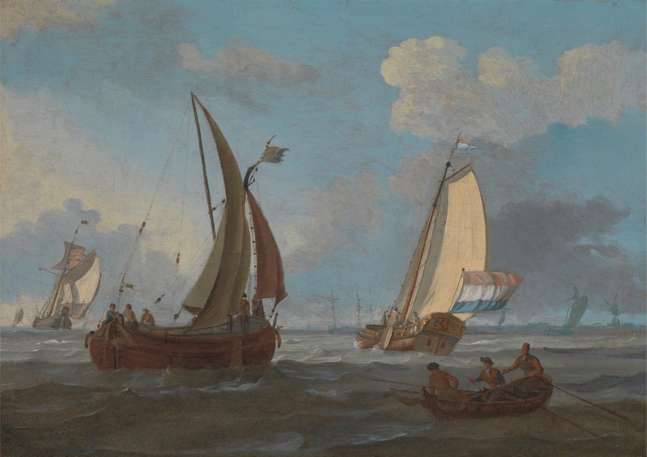 Navires hollandais au large des Pays-Bas - Adam Silo