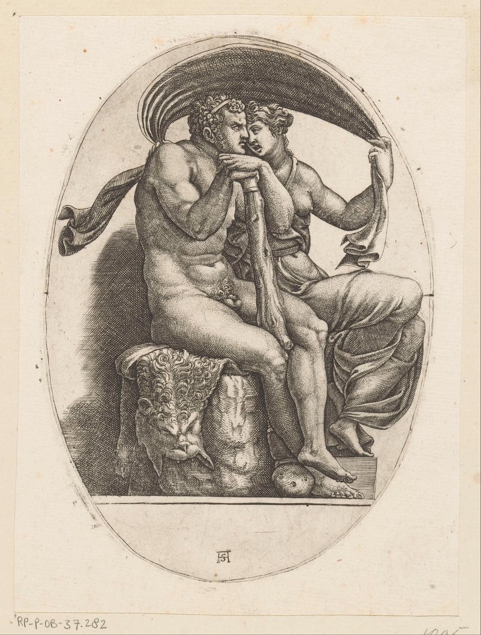 Hercule et Déjanire - Adamo Scultori