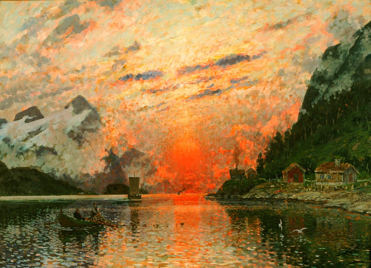Un fjord - Adelsteen Normann
