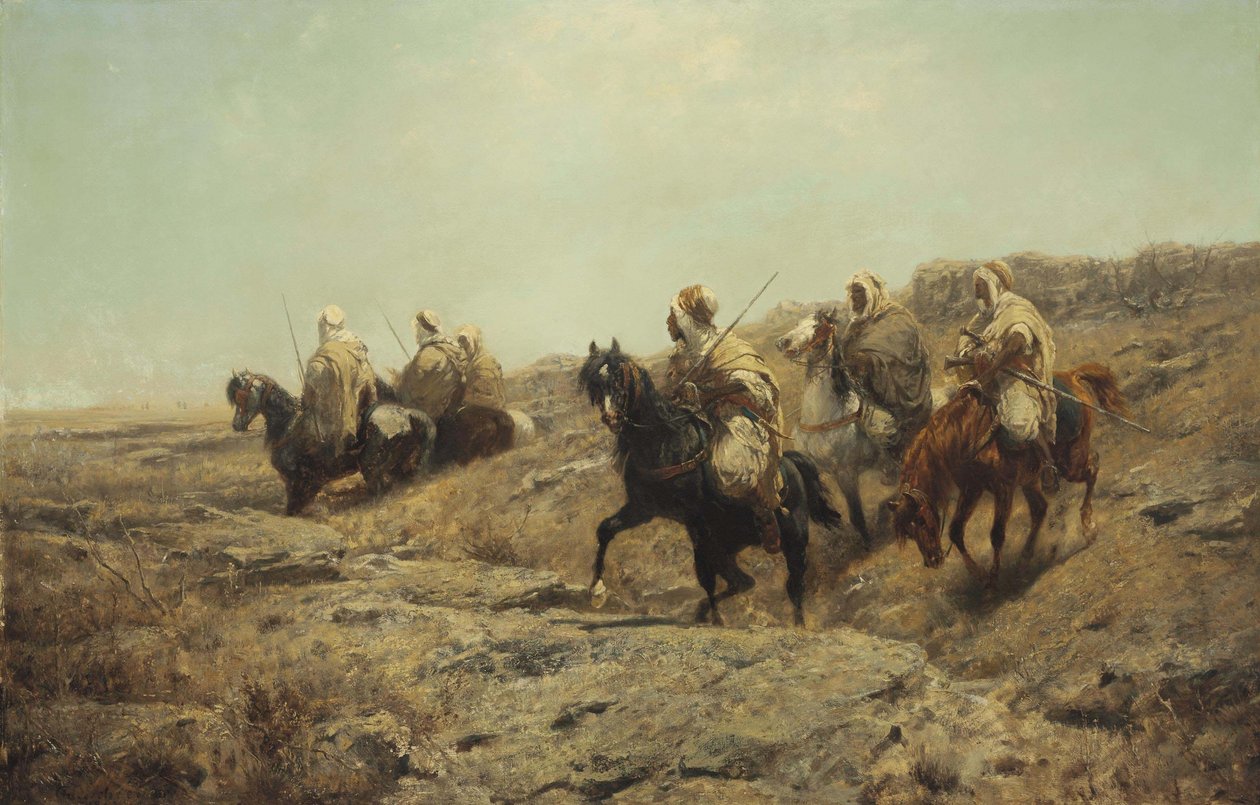 Guerriers arabes - Adolf Schreyer