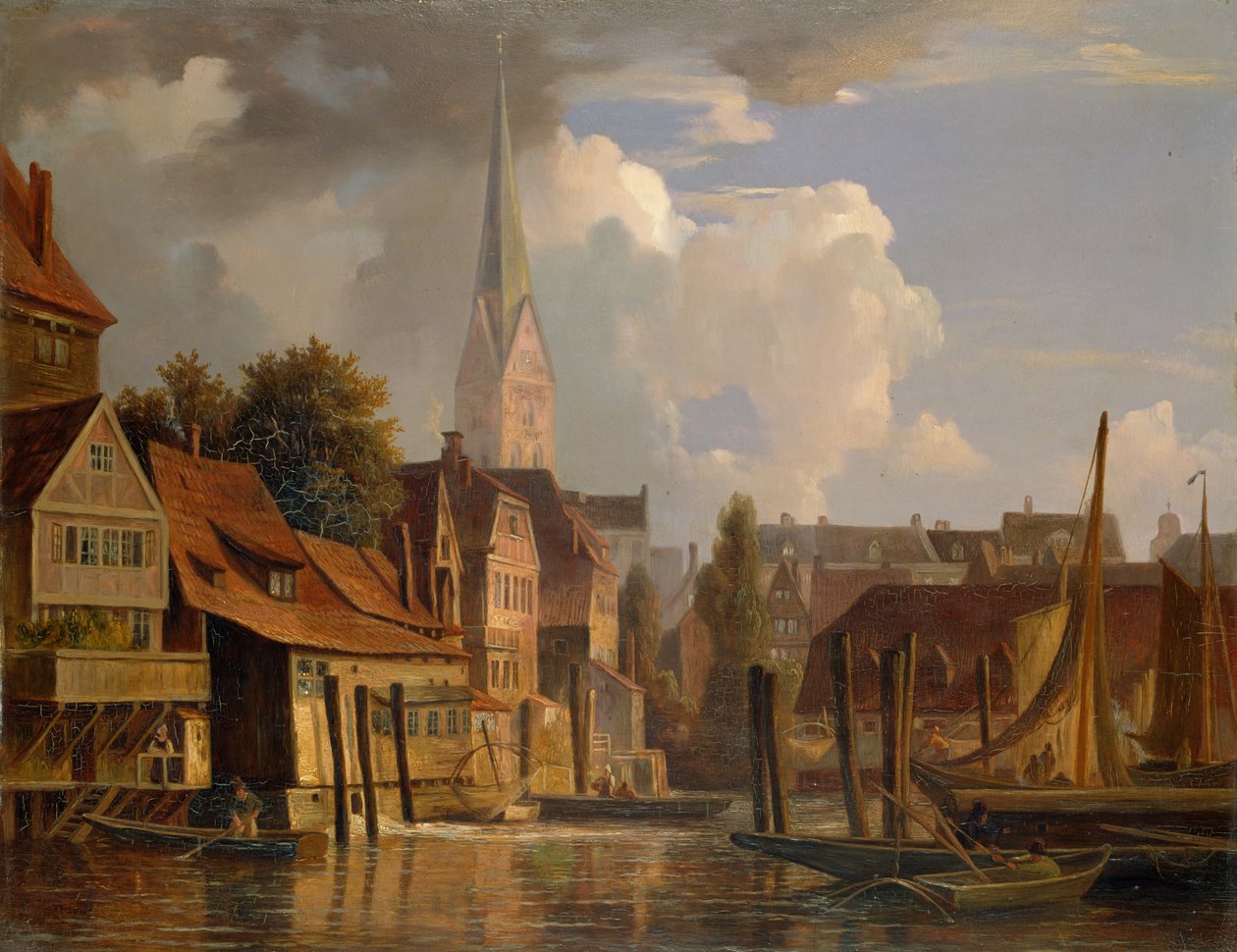 La Kleine Alster en 1842, 1842 - Adolf Vollmer