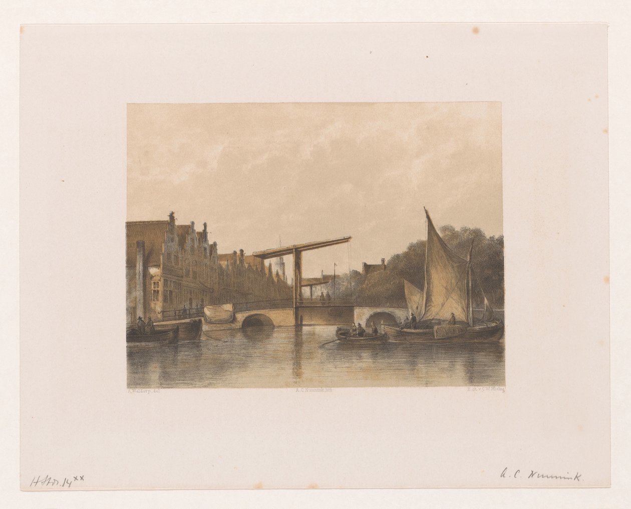 Vue de Zwanenburgwal - Adolf Carel Nunnink
