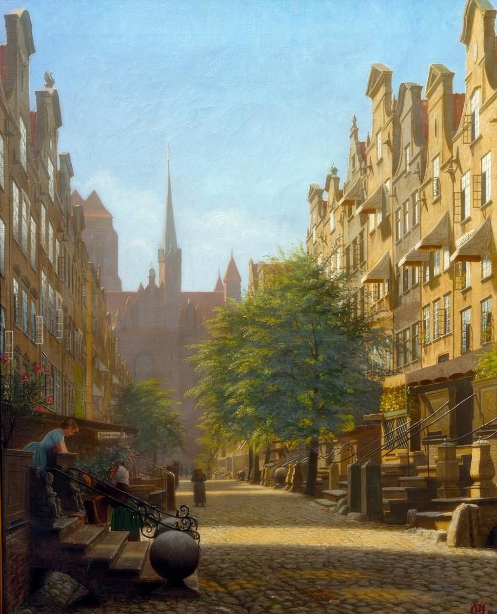 Rue des femmes à Dantzig - Adolf Heinrich Hansen