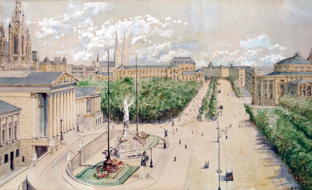 Parlement de Vienne et Ringstrasse par Adolf Hitler - Adolf Hitler