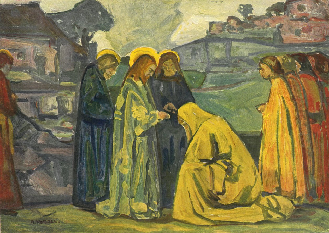 Christ et la Cananéenne - Adolf Holzel