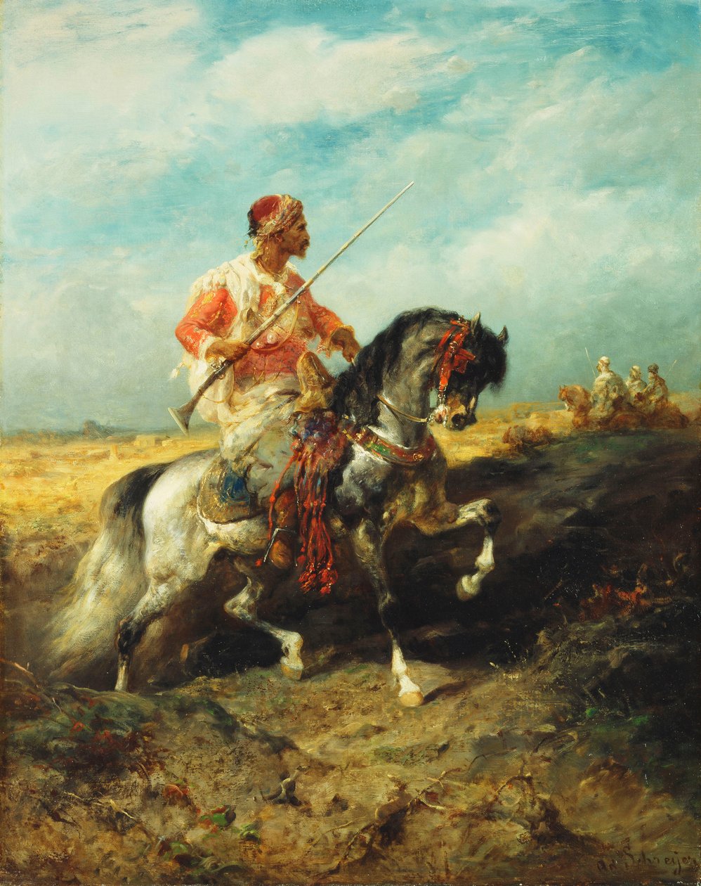Un cavalier arabe - Adolf Schreyer