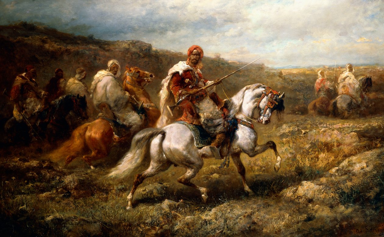 Bédouins en route - Adolf Schreyer