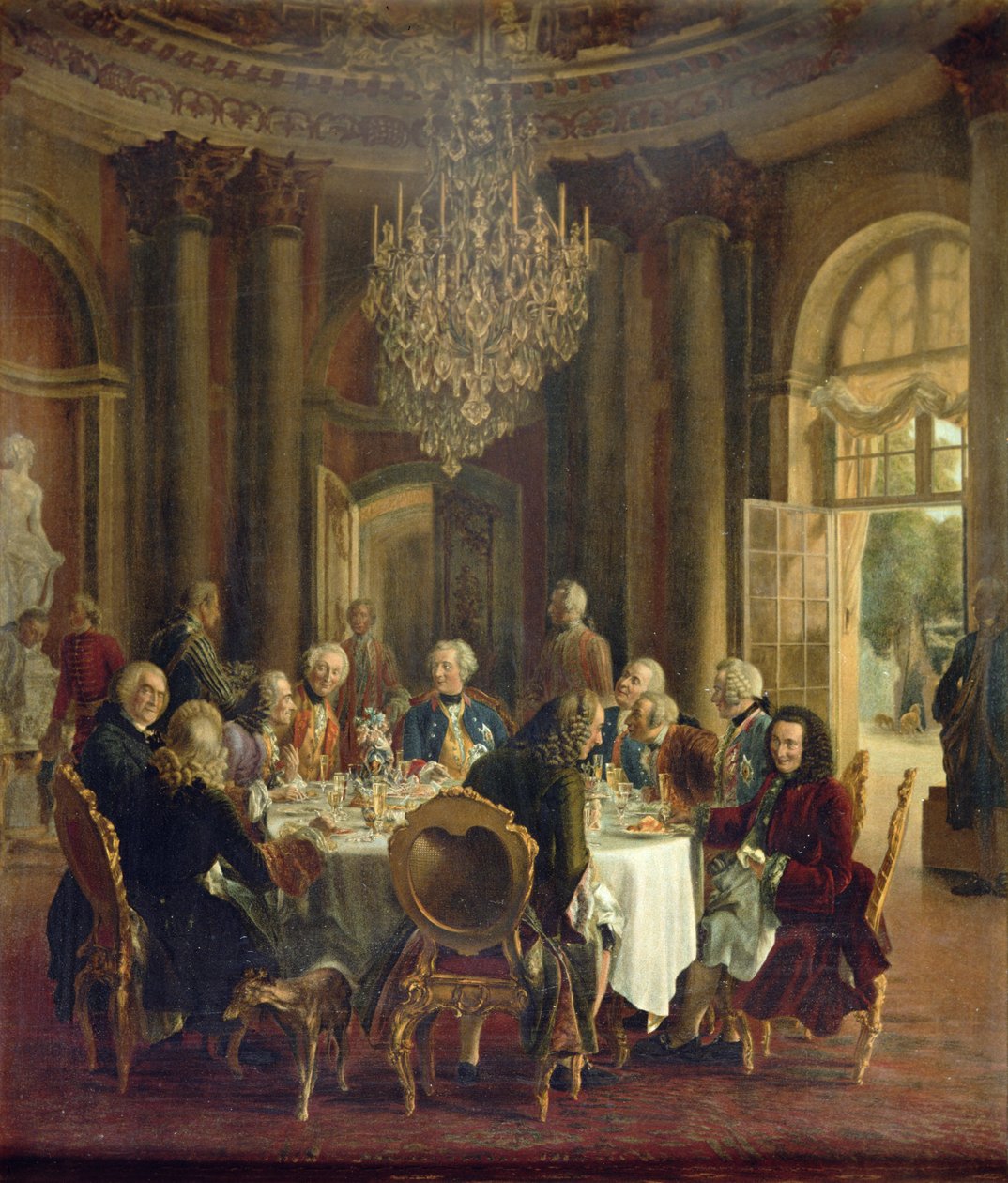 Table à dîner à Sanssouci, 1850 - Adolph Menzel