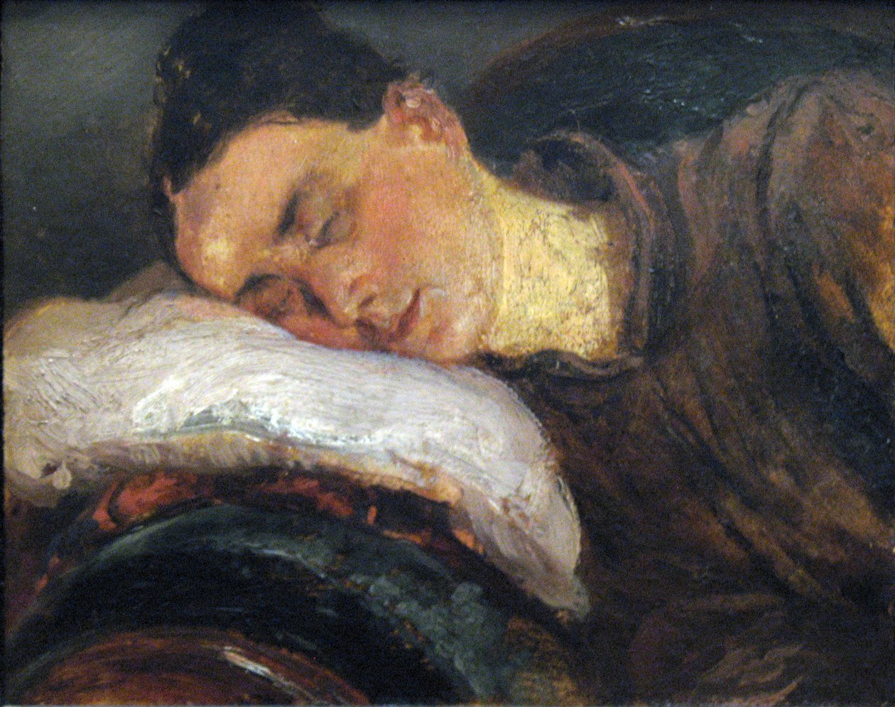 Femme endormie - Adolph Menzel