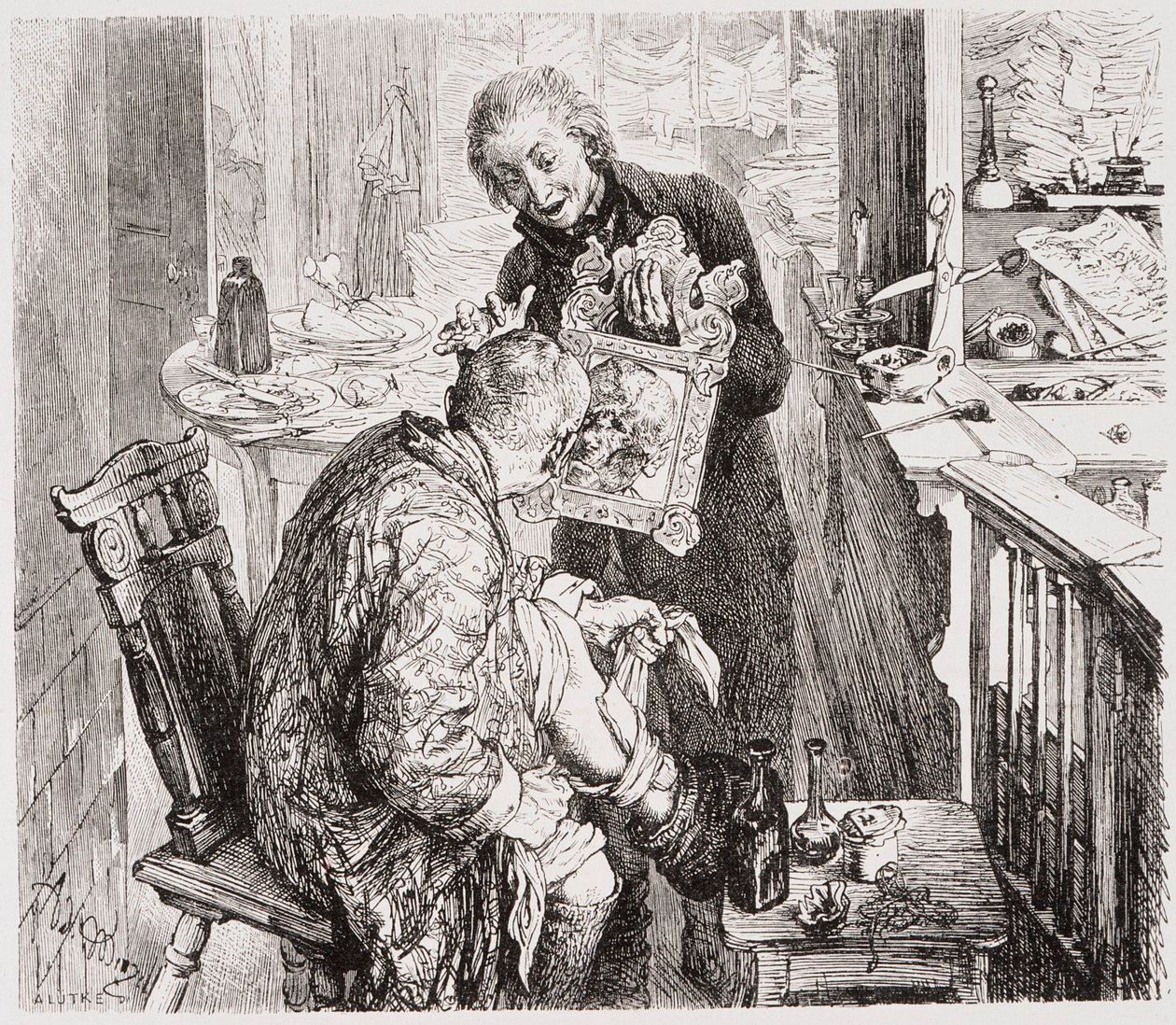 La cruche cassée - Adolph Menzel