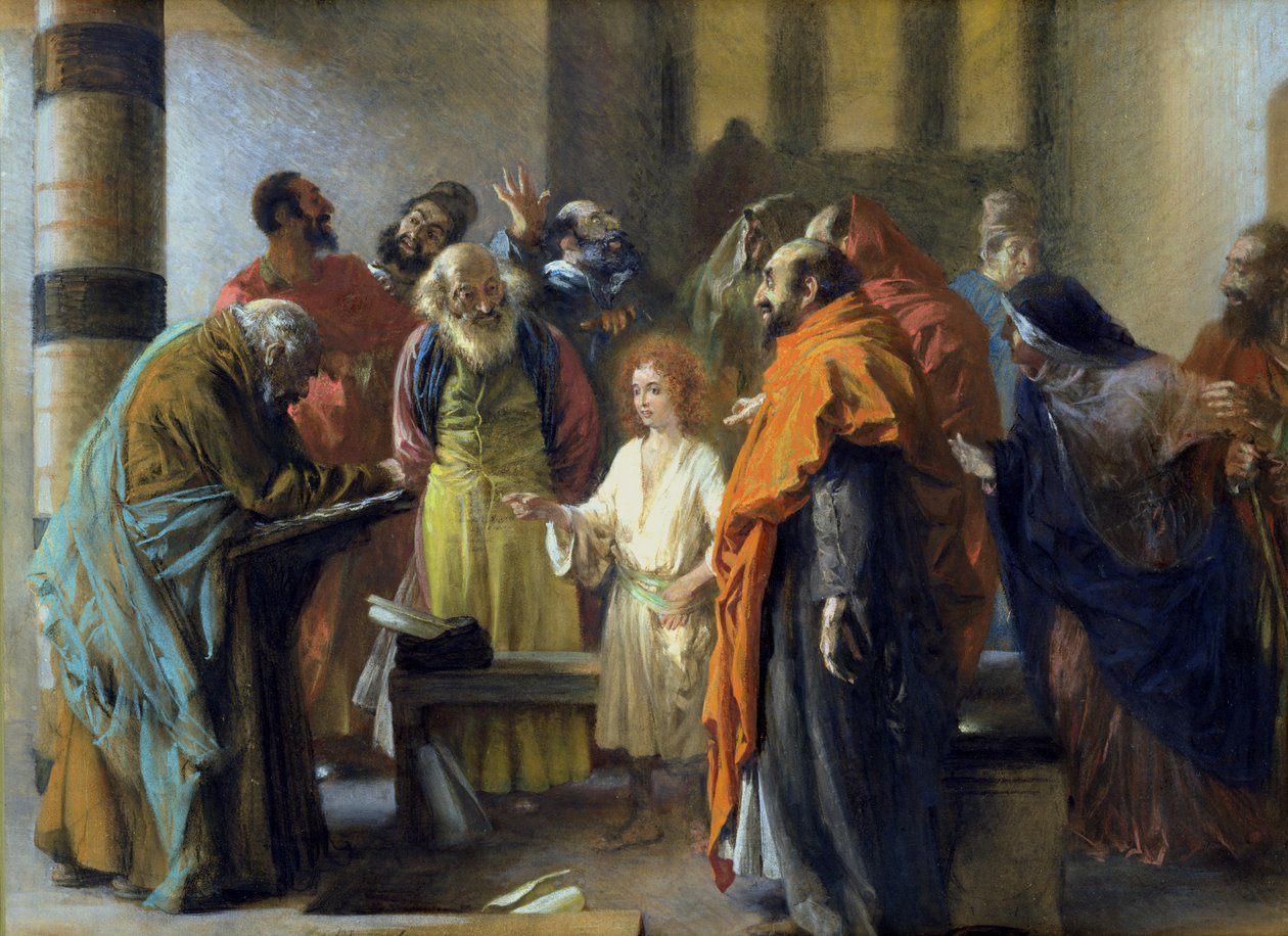 Jésus de douze ans dans le Temple, 1851 - Adolph Menzel