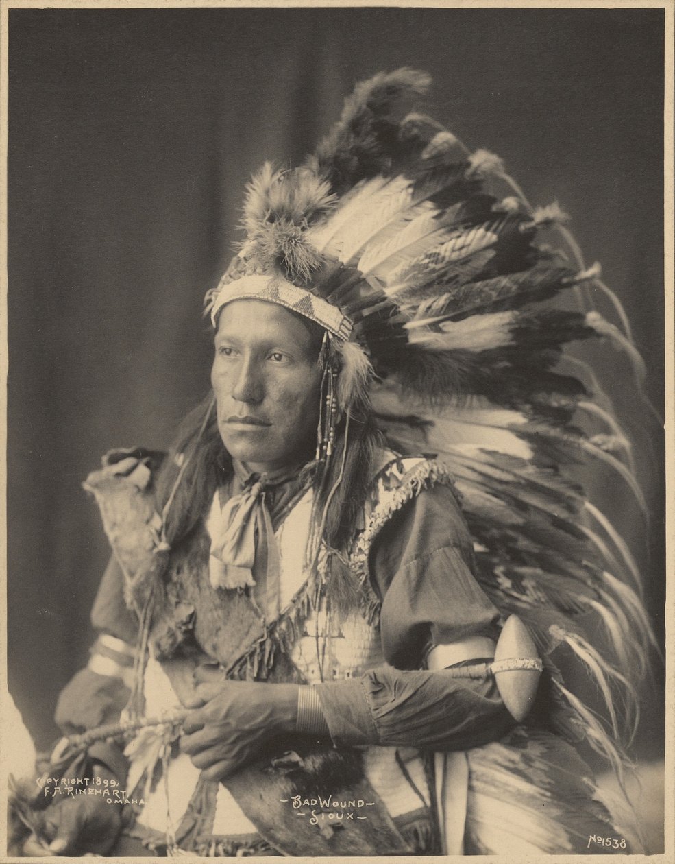 Blessure grave, Sioux - Adolph F. Muhr