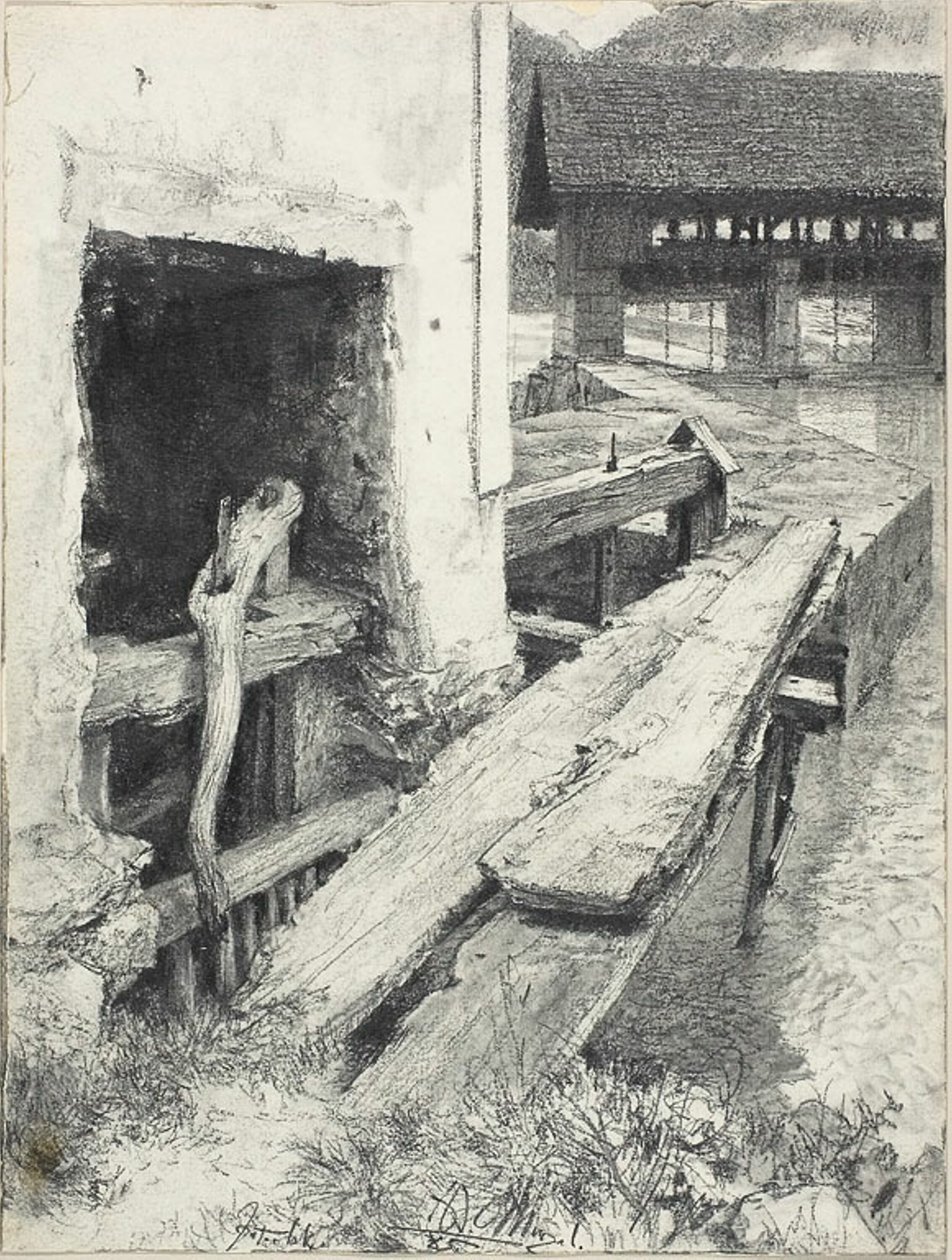 Écluse - Adolph Menzel
